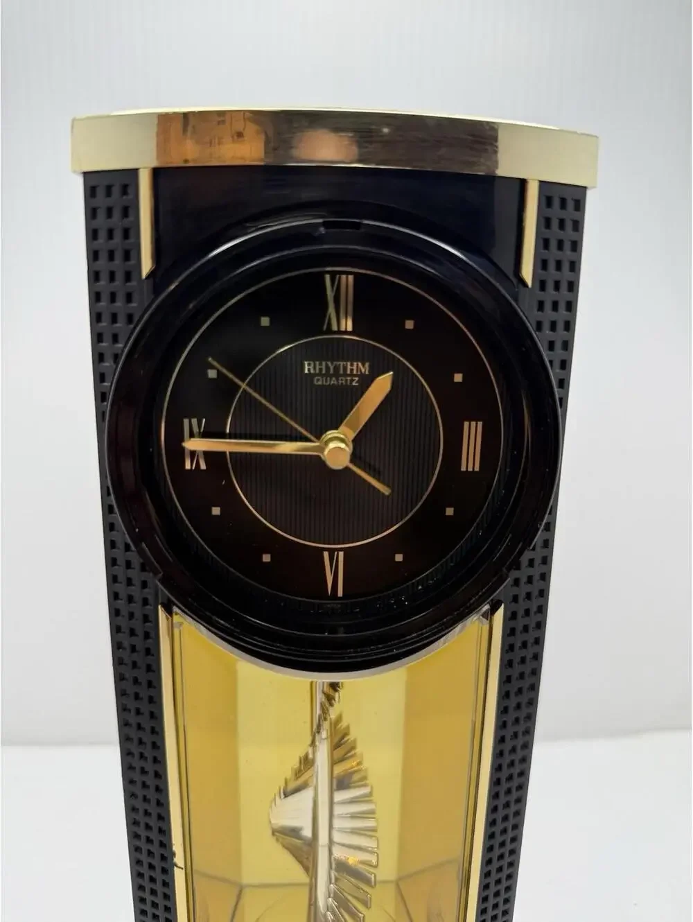 1980s Wonderful Vintage Rare Rhythm Quartz Office & Desk Clock, Stairs to Heaven